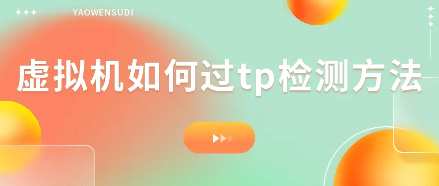 虚拟机如何过tp检测方法